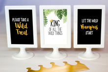 Load image into Gallery viewer, Let the wild rumpus begin!! Decorate your King of the Wild Things party with these templates. Some of the the designs in this package can be personalized with your child&#39;s name and/or age.