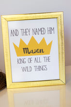 Load image into Gallery viewer, Let the wild rumpus begin!! Decorate your King of the Wild Things party with these templates. Some of the the designs in this package can be personalized with your child&#39;s name and/or age.