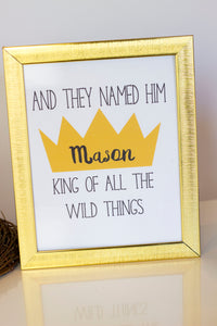 Let the wild rumpus begin!! Decorate your King of the Wild Things party with these templates. Some of the the designs in this package can be personalized with your child's name and/or age.